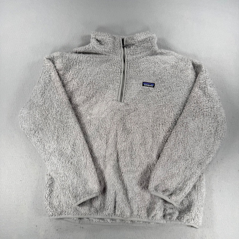 Patagonia Los Gatos Quarter Zip Fleece Pullover Gray XXL Mens
